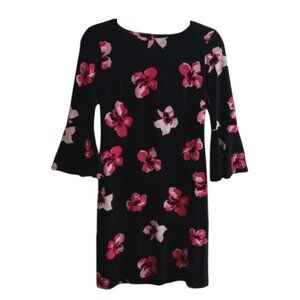 Tommy Hilfiger Floral Bell Sleeve Midi Dress